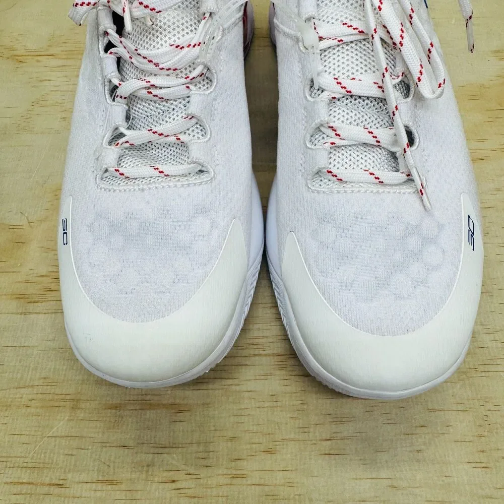 NEW Under Armour Stephen Curry 1 Low Basketball Red White Sz 12 3027433-100
